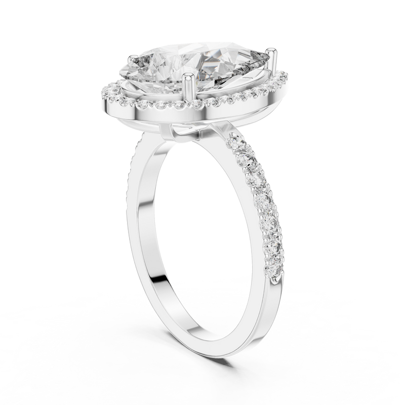 Ladies Ring LR-0071@7 - White Gold - Image