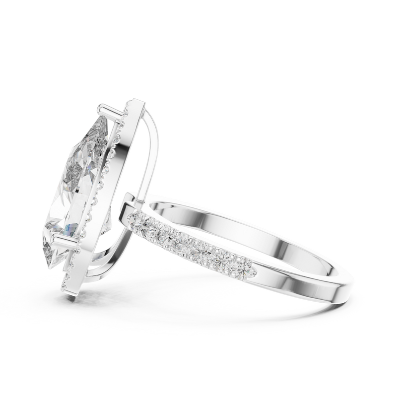 Ladies Ring LR-0071@7 - White Gold - Image