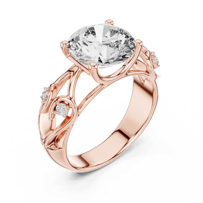 Ladies Ring LR-0090@7 - Rose Gold - Image