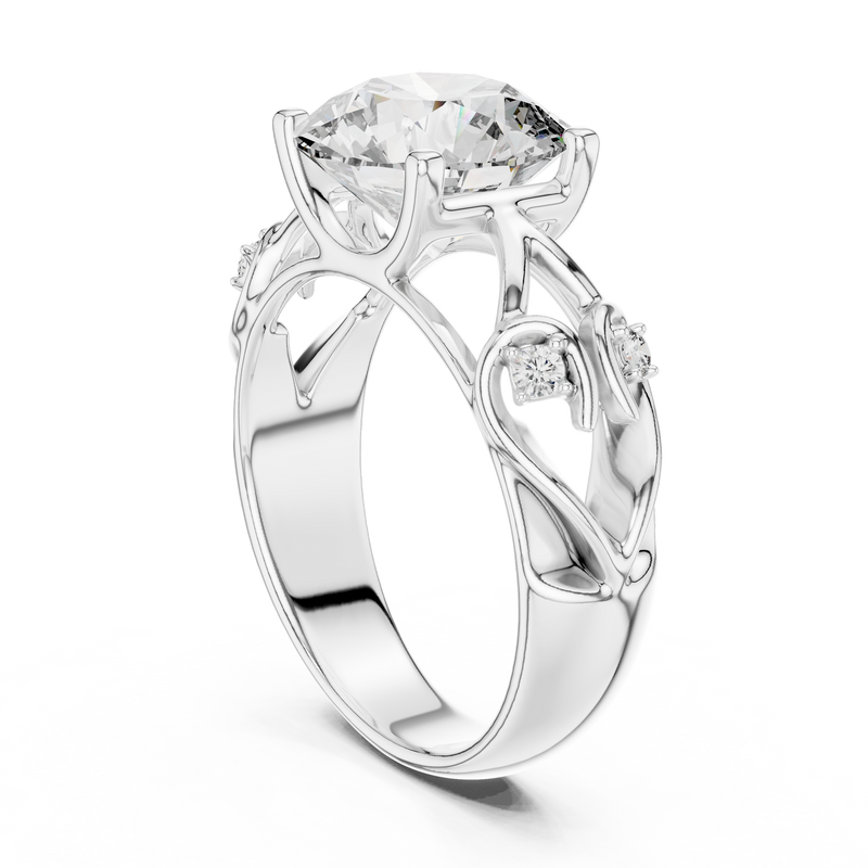 Ladies Ring LR-0090 - White Gold - Image