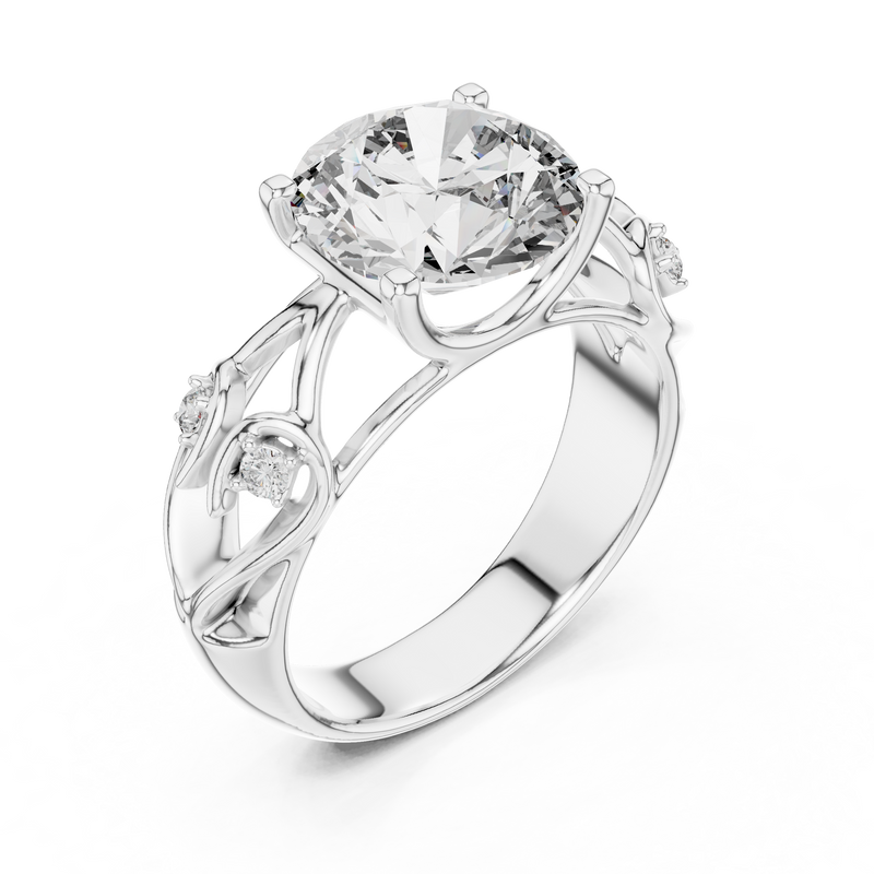 Ladies Ring LR-0090 - White Gold - Image