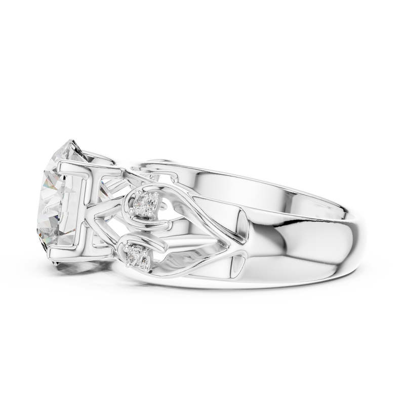Ladies Ring LR-0090 - White Gold - Image