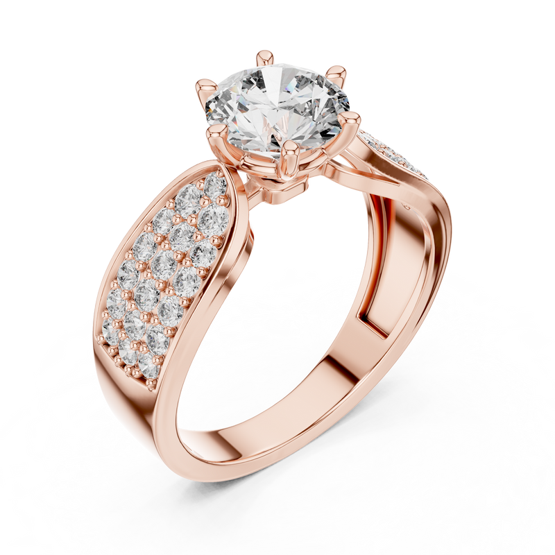Ladies Ring LR-0094 - Rose Gold - Image
