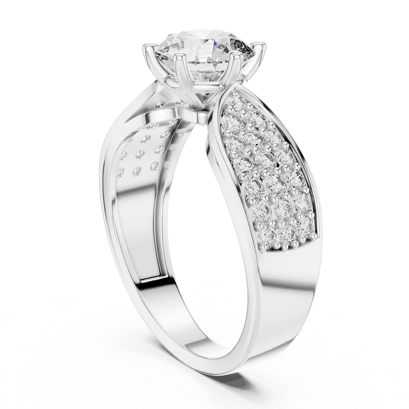 Ladies Ring LR-0094 - White Gold - Image