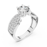 Ladies Ring LR-0094 - White Gold - Image