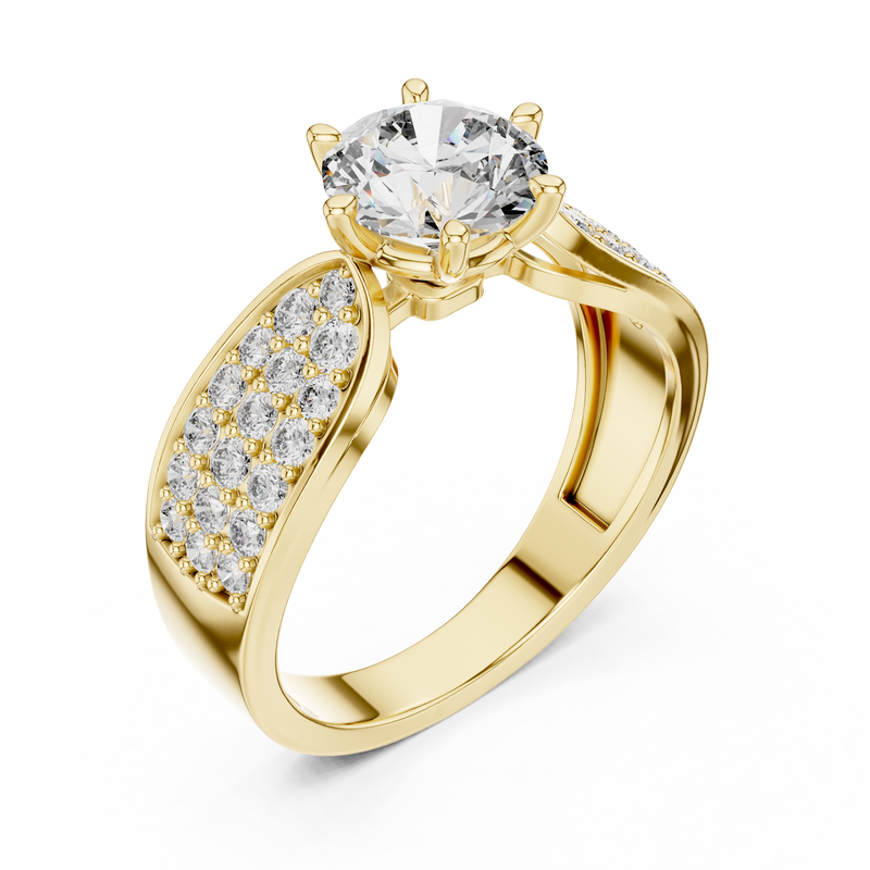 Ladies Ring LR-0094 - Yellow Gold - Image