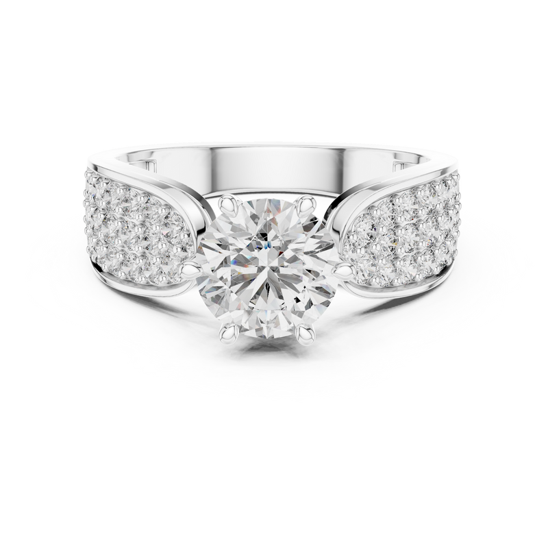 Ladies Ring LR-0094 - White Gold - Image