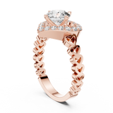 Ladies Ring LR-0095@7 - Rose Gold - Image