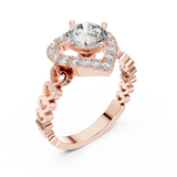 Ladies Ring LR-0095@7 - Rose Gold - Image