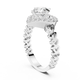 Ladies Ring LR-0095@7 - White Gold - Image