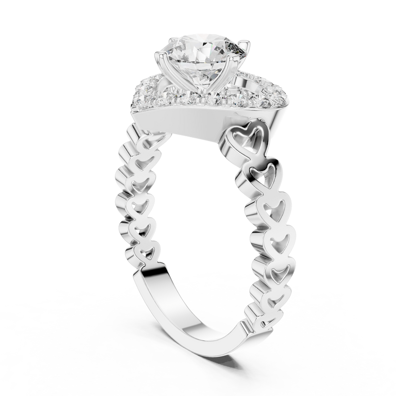 Ladies Ring LR-0095@7 - White Gold - Image