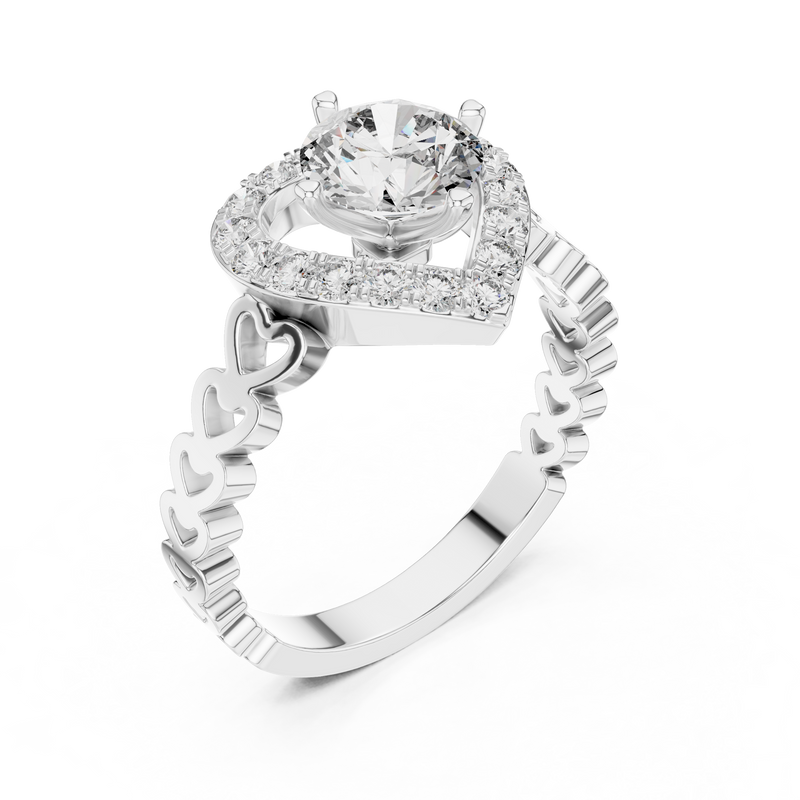 Ladies Ring LR-0095@7 - White Gold - Image