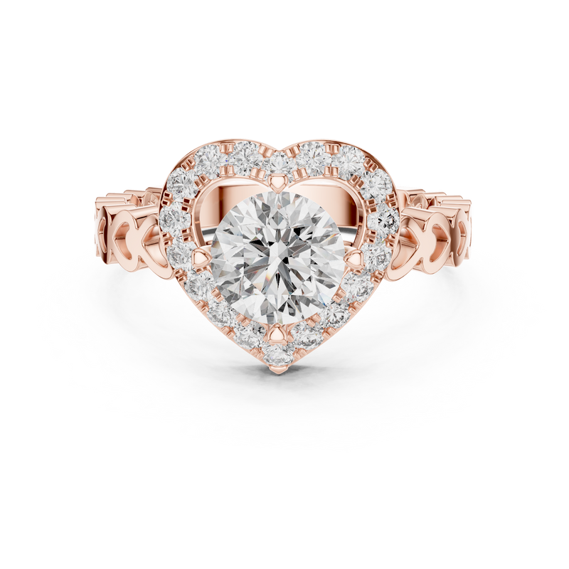 Ladies Ring LR-0095@7 - Rose Gold - Image