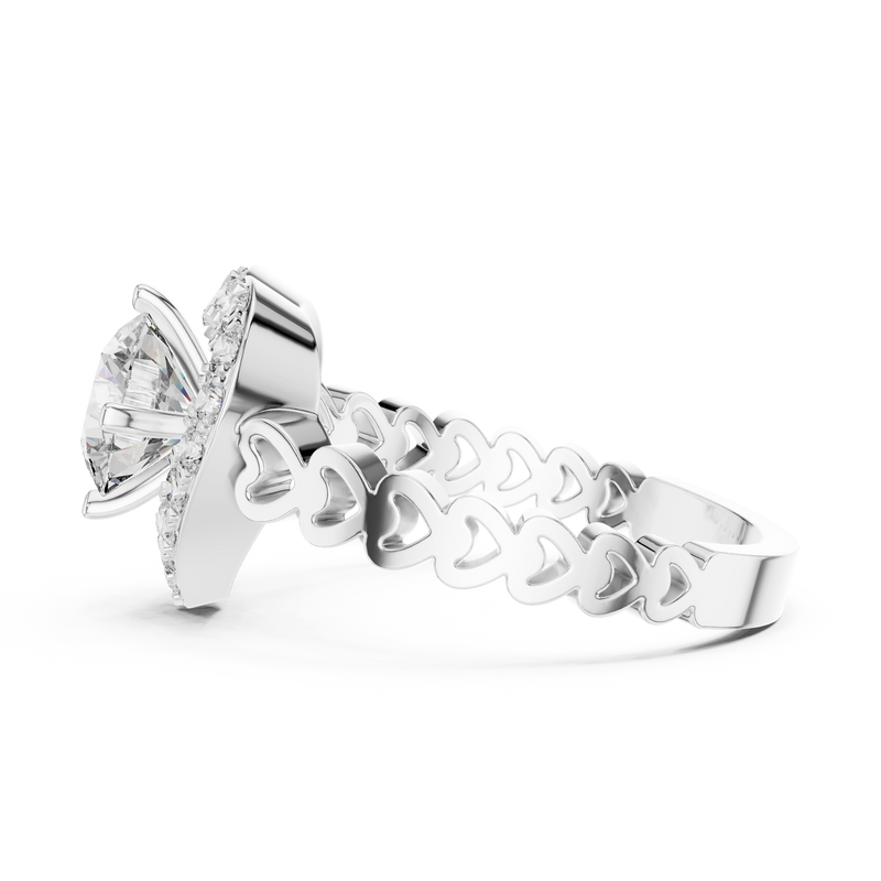 Ladies Ring LR-0095@7 - White Gold - Image
