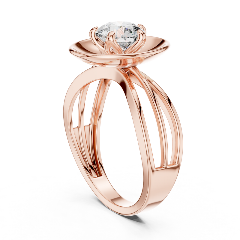 Ladies Ring LR-0096@7 - Rose Gold - Image