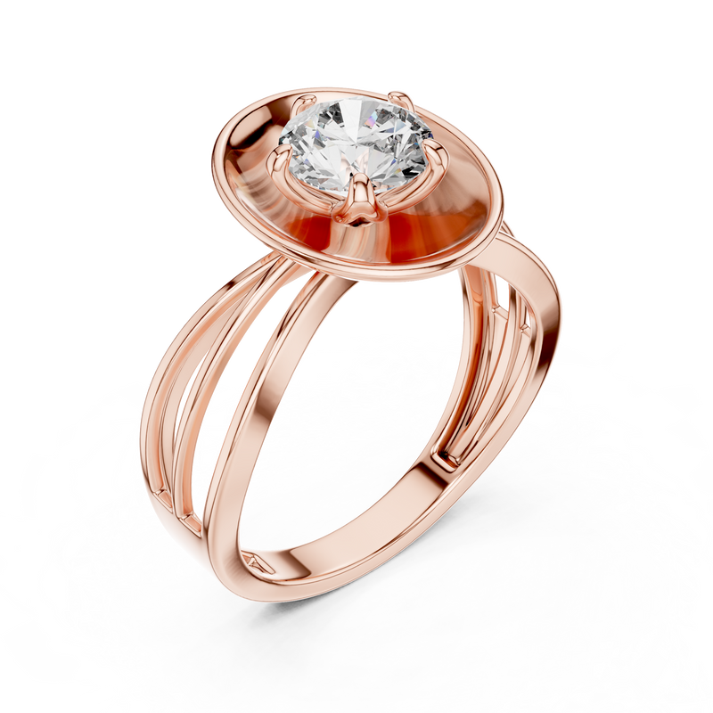 Ladies Ring LR-0096@7 - Rose Gold - Image