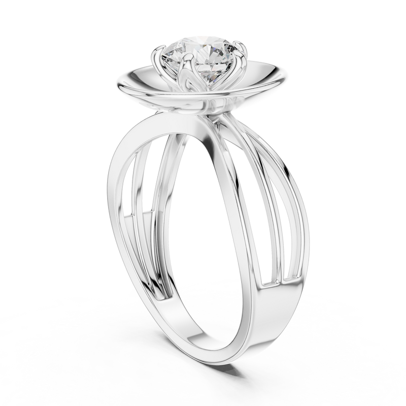 Ladies Ring LR-0096@7 - White Gold - Image