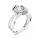 Ladies Ring LR-0096@7 - White Gold - Image