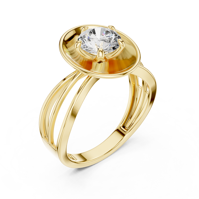 Ladies Ring LR-0096@7 - Yellow Gold - Image