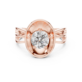 Ladies Ring LR-0096@7 - Rose Gold - Image