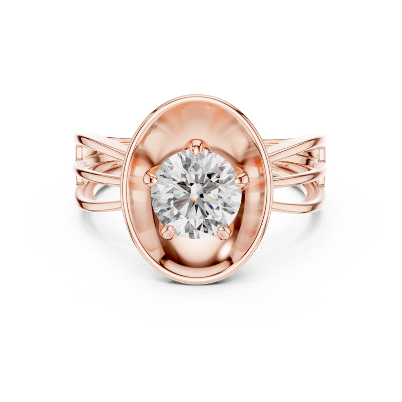 Ladies Ring LR-0096@7 - Rose Gold - Image