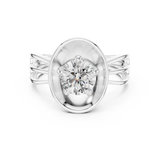 Ladies Ring LR-0096@7 - White Gold - Image
