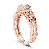 Ladies Ring LR-0097@7 - Rose Gold - Image