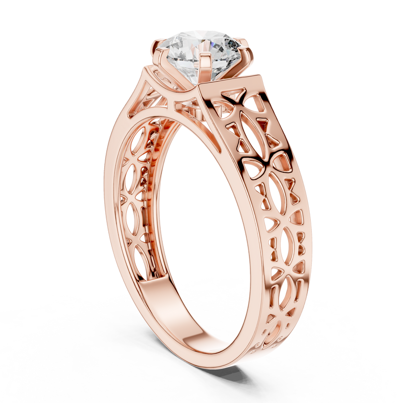Ladies Ring LR-0097@7 - Rose Gold - Image