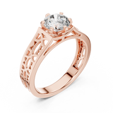 Ladies Ring LR-0097@7 - Rose Gold - Image