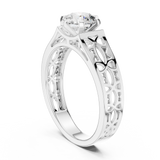 Ladies Ring LR-0097@7 - White Gold - Image