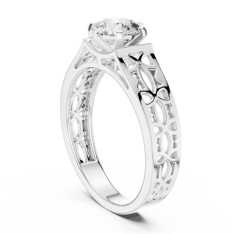 Ladies Ring LR-0097@7 - White Gold - Image
