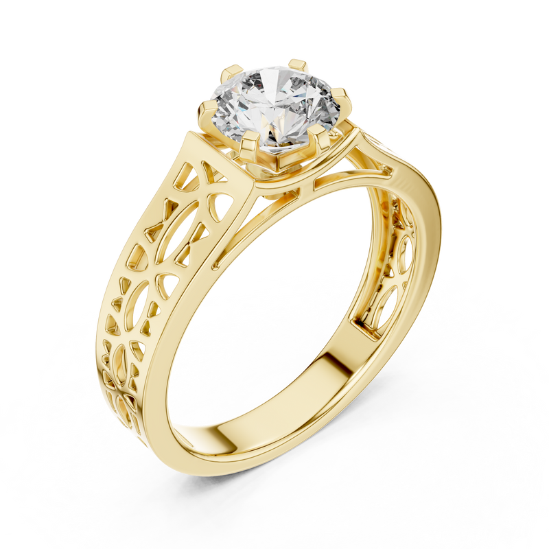 Ladies Ring LR-0097@7 - Yellow Gold - Image