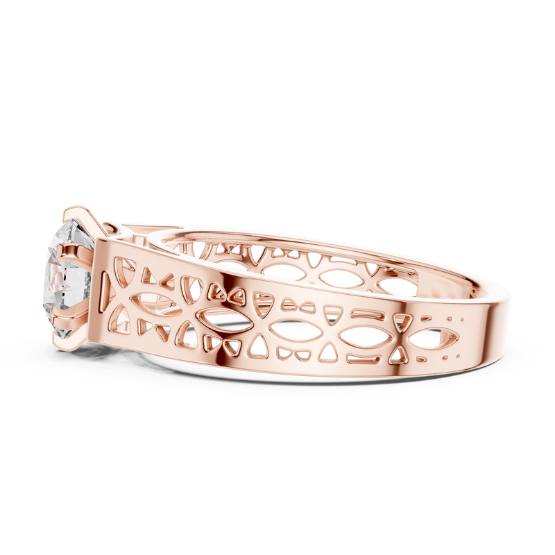 Ladies Ring LR-0097@7 - Rose Gold - Image
