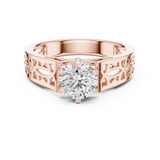 Ladies Ring LR-0097@7 - Rose Gold - Image