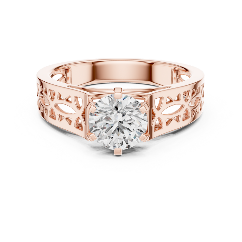 Ladies Ring LR-0097@7 - Rose Gold - Image