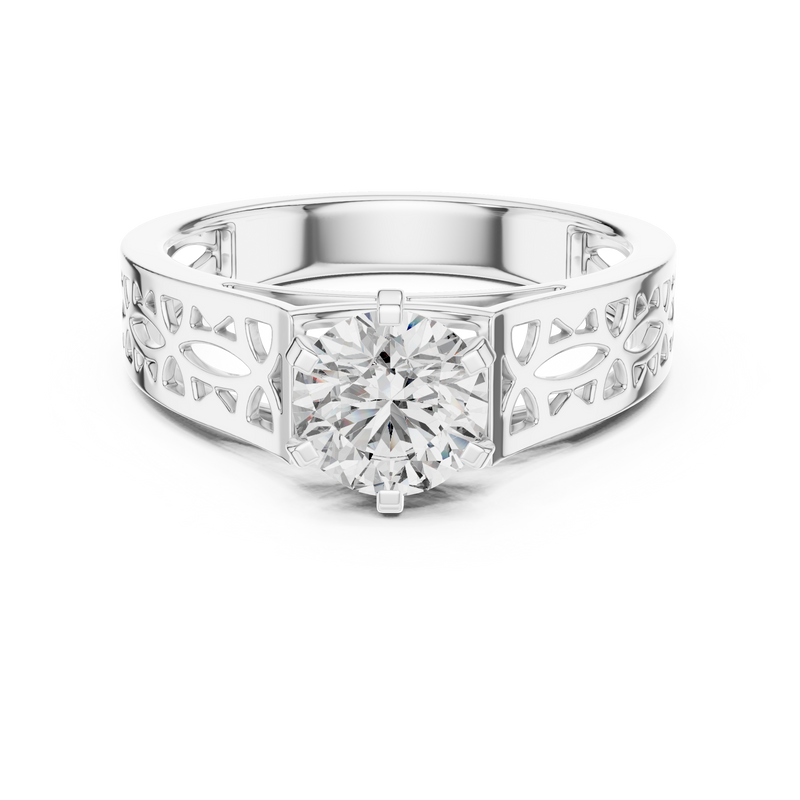 Ladies Ring LR-0097@7 - White Gold - Image