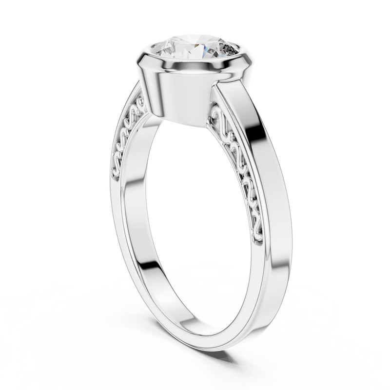 Ladies Ring LR-0111 - White Gold - Image