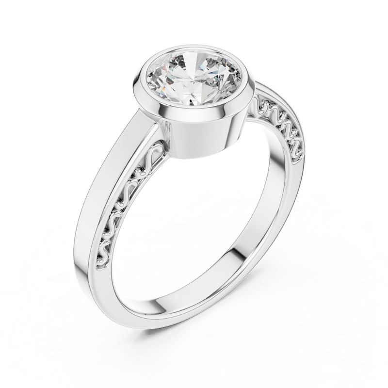 Ladies Ring LR-0111 - White Gold - Image