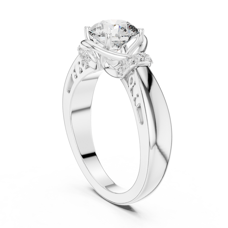 Ladies Ring LR-0112 - White Gold - Image
