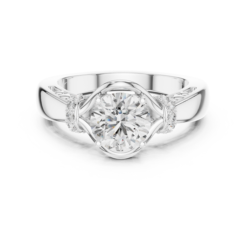 Ladies Ring LR-0112 - White Gold - Image