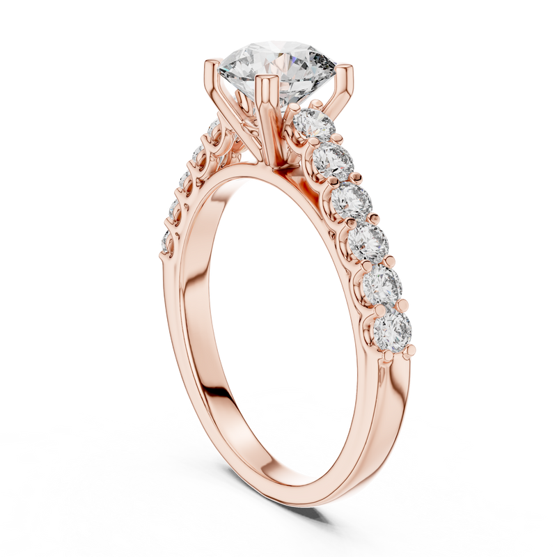 Ladies Ring LR-0113@7 - Rose Gold - Image