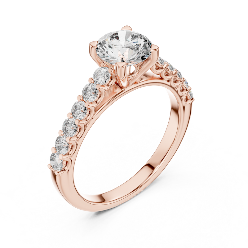 Ladies Ring LR-0113@7 - Rose Gold - Image