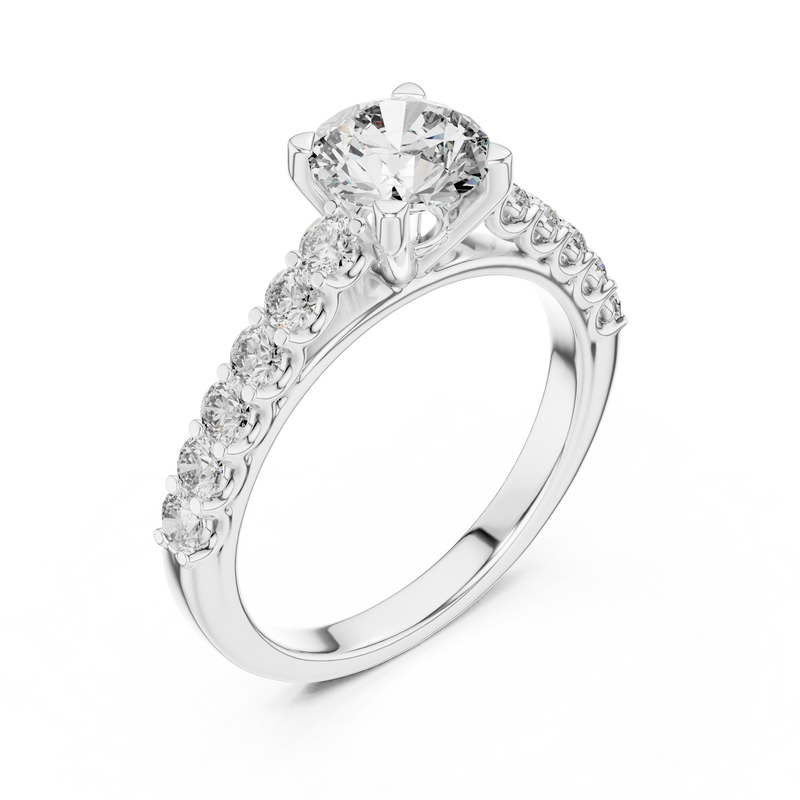 Ladies Ring LR-0113@7 - White Gold - Image