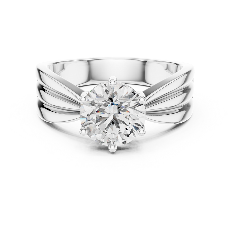 Ladies Ring LR-0154@7 - White Gold - Image