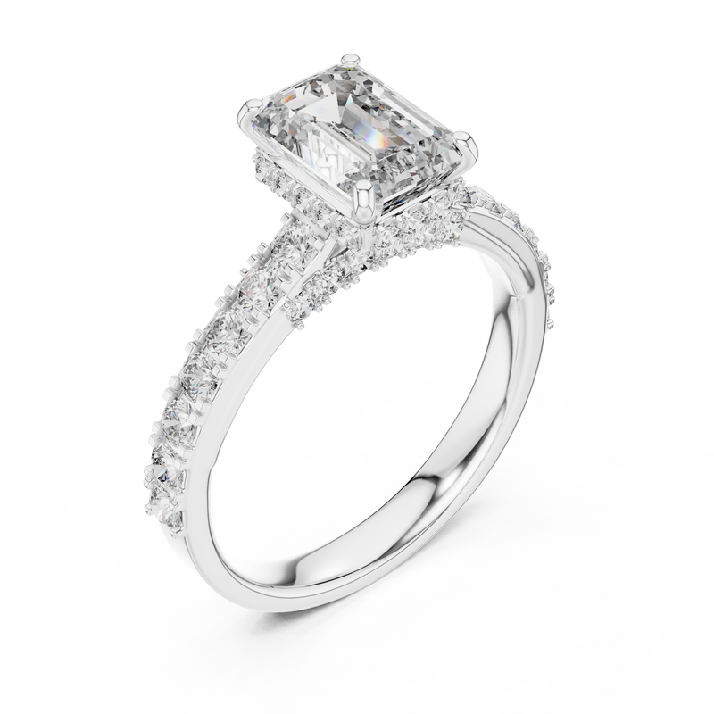 Ladies Ring LR-0172 - White Gold - Image