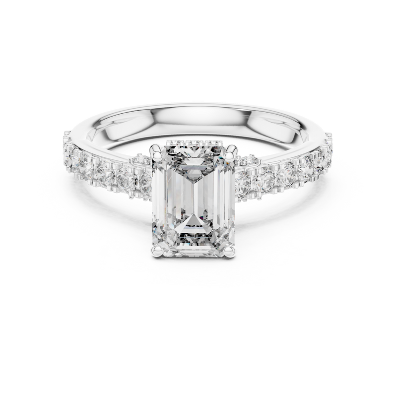 Ladies Ring LR-0172 - White Gold - Image