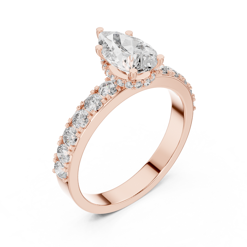 Ladies Ring LR-0173 - Rose Gold - Image