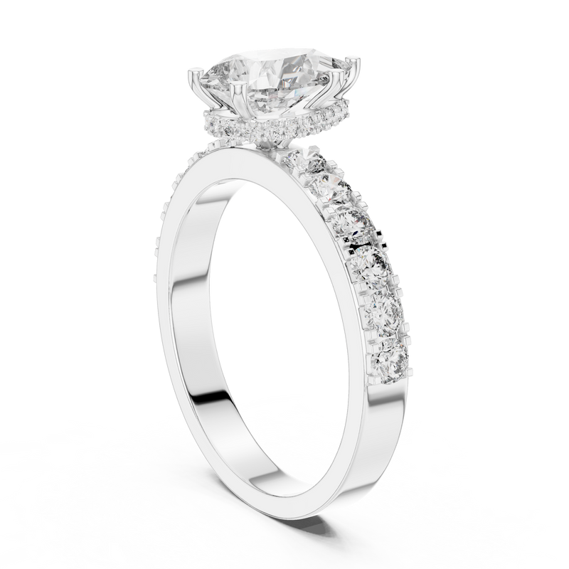 Ladies Ring LR-0173 - White Gold - Image