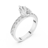 Ladies Ring LR-0173 - White Gold - Image