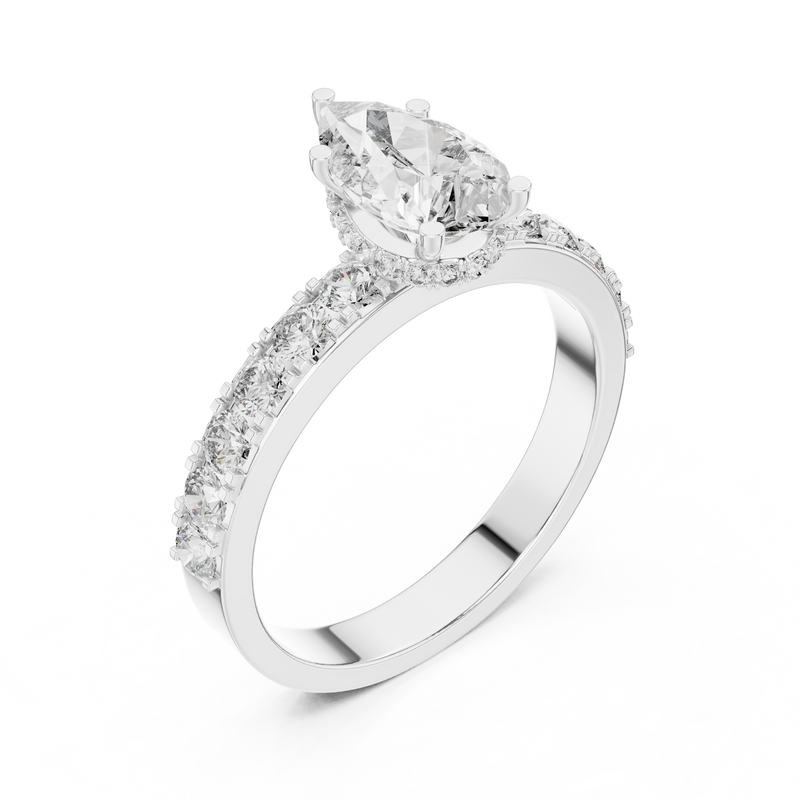 Ladies Ring LR-0173 - White Gold - Image
